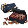 Chocolate Almonds & Sea Salt Caramels in Navy Magnetic Box